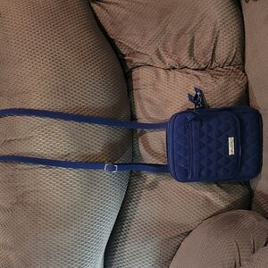 EUC Vera Bradley Small Crossbody Navy Blue